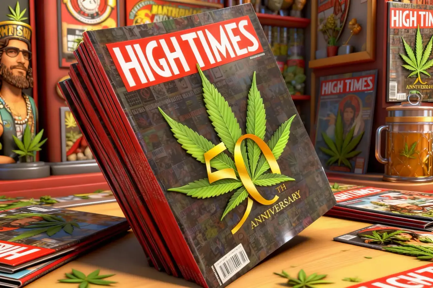 HIGH TIMES 50th Anniversary Issue Magazine
